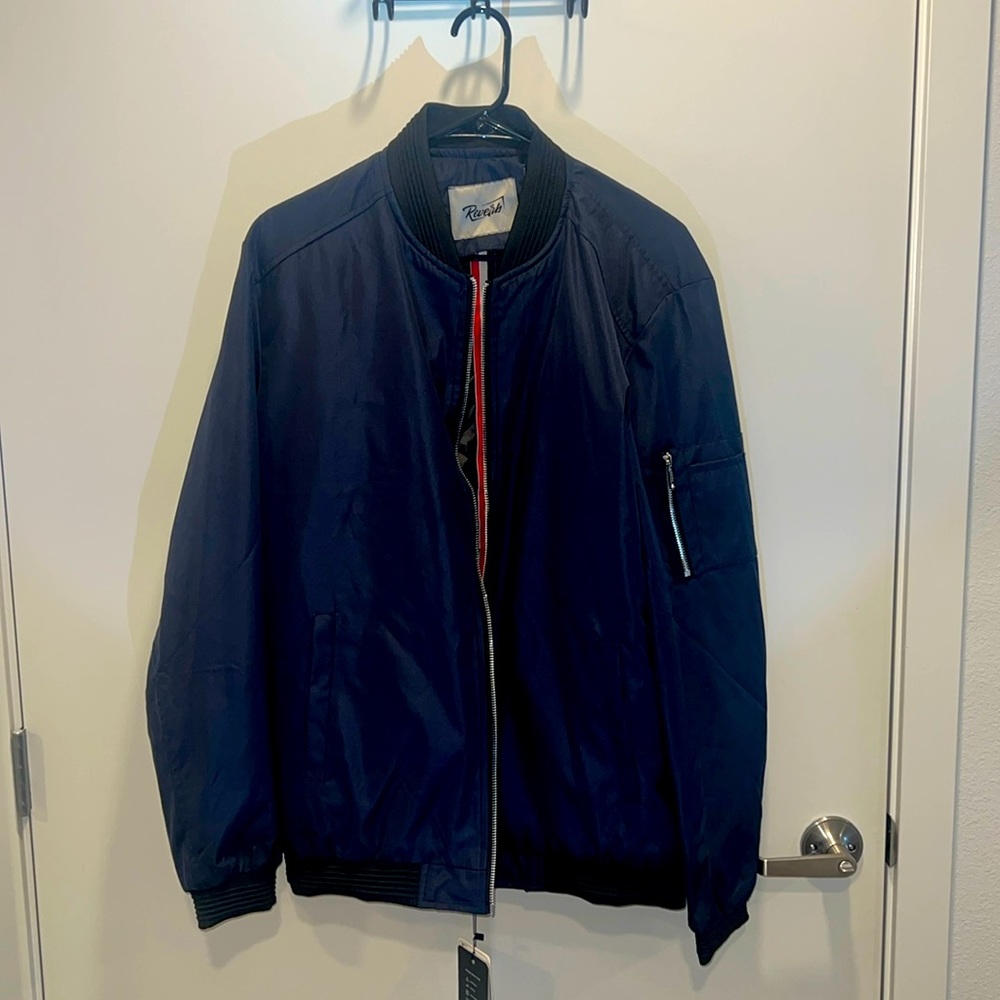 Large Reverb Bomber Jacket NWT - Picture 1 of 3
